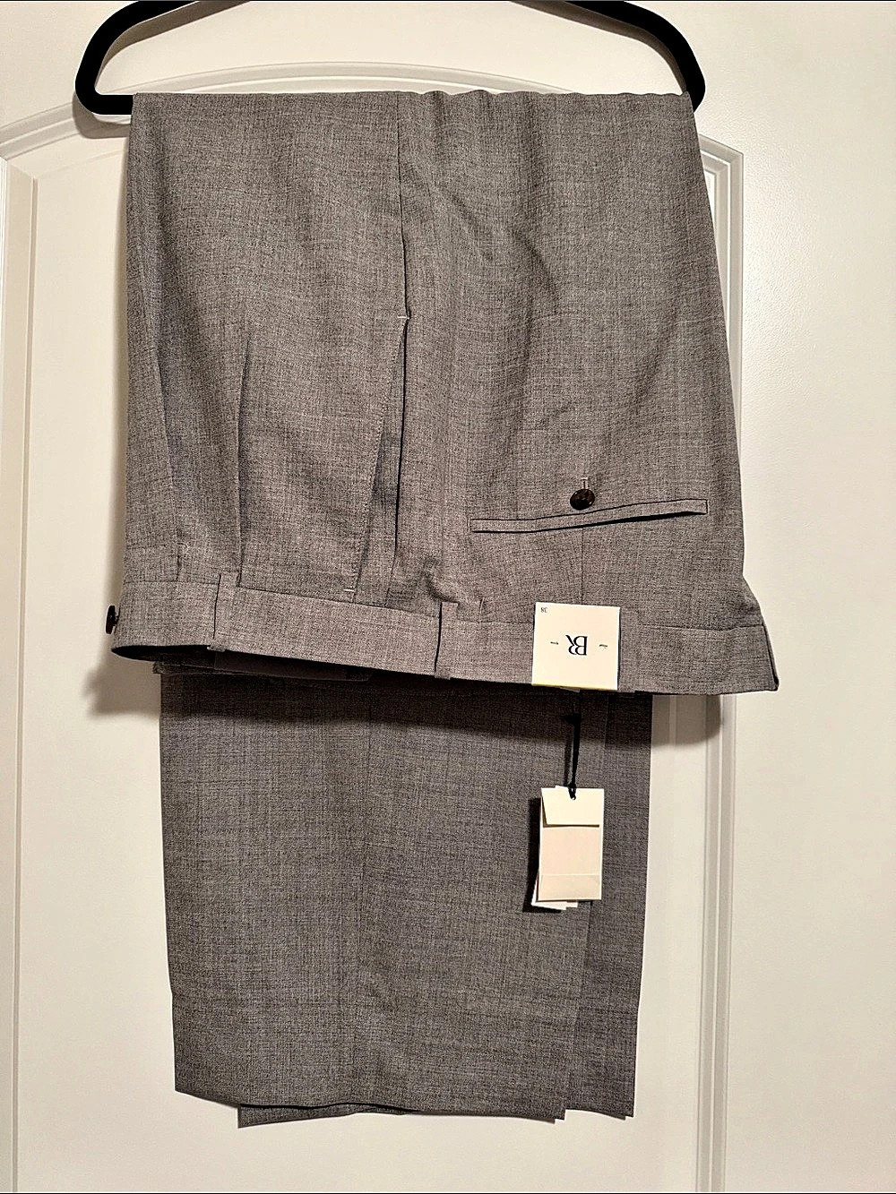 Banana Republic Relaxed Wide Leg Wide Leg Pants in Gray Size 38 NWT